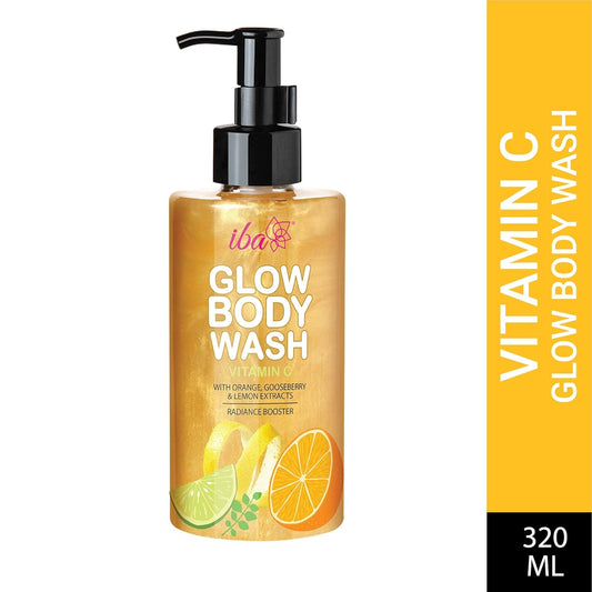 Iba Vitamin C Glow Body Wash | No Parabens No Sulfates | For Cleansed & Glowing Skin | Halal Certified & Vegan - 320ml