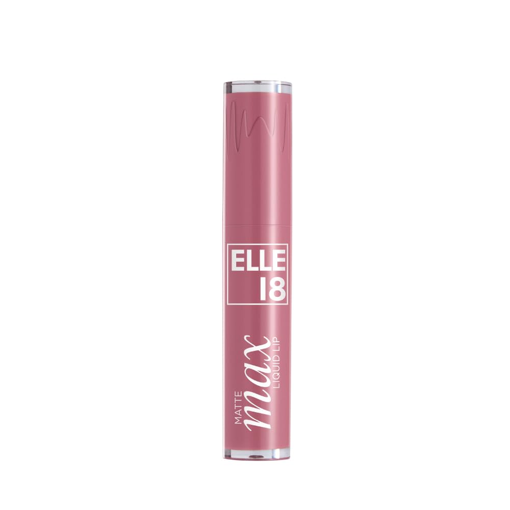 Elle18 Matte Max Liquid Lipstick - Rose Dust, for Smooth Lips, with Hyaluronic Acid & Vitamin E, Blur Matte Finish, Transferproof & Smudgeproof - 6ml