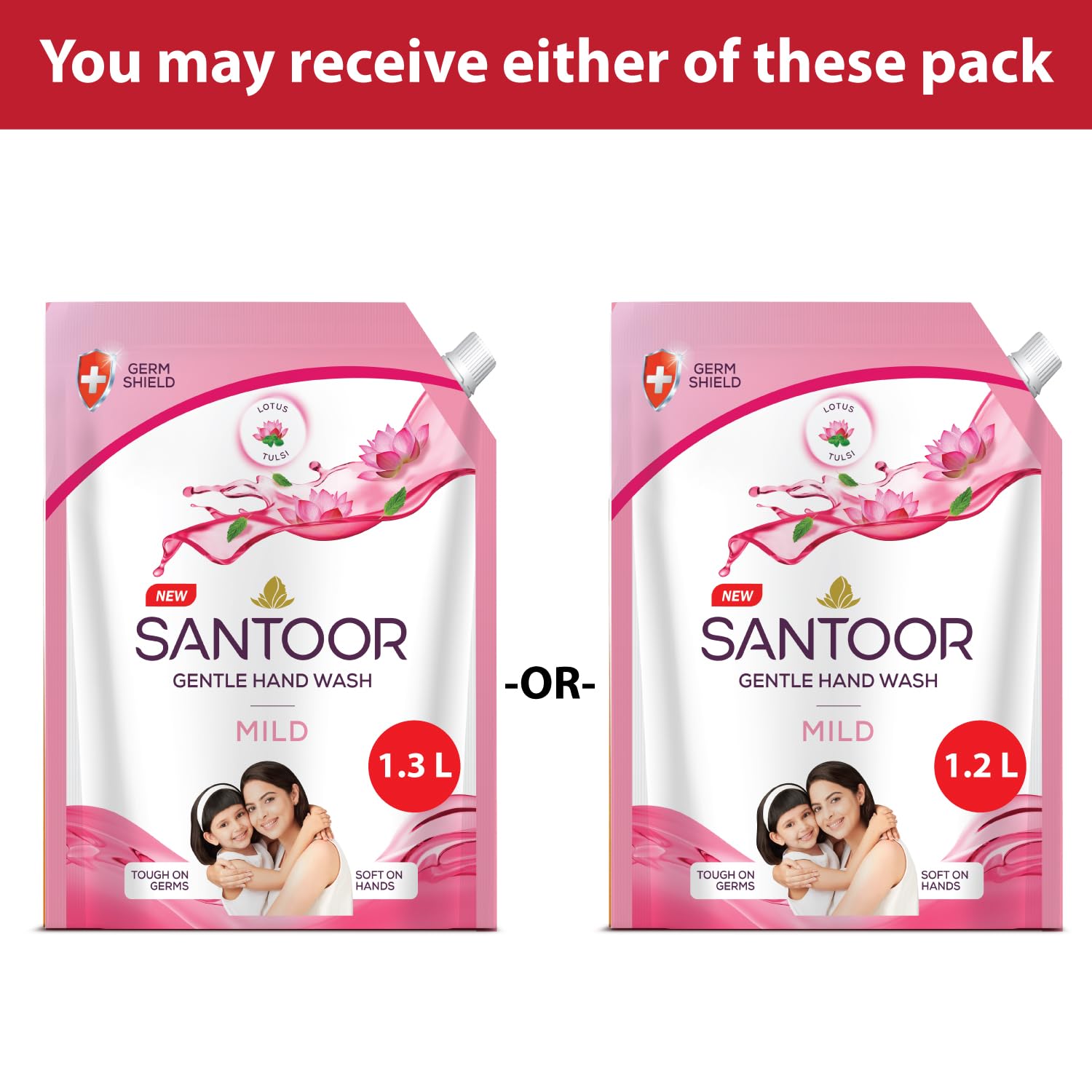 Santoor Mild Gentle Hand Wash 1200ml