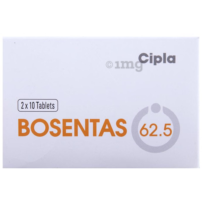 Bosentas 62.5mg Tablet – 10 Tablets For Pulmonary arterial hypertension (PAH)