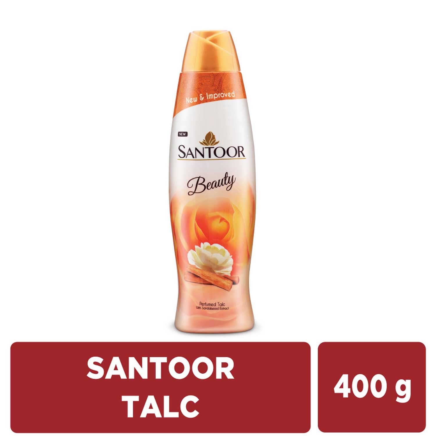 Santoor Beauty Talc with Sandalwood Extracts 400g