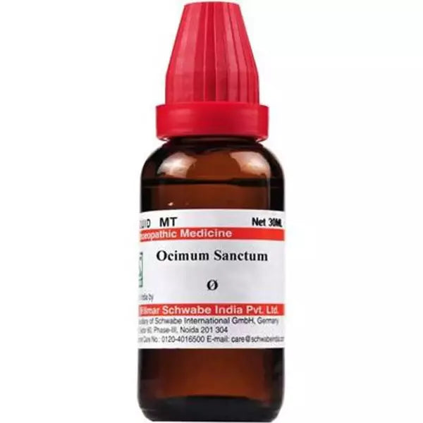 Dr Willmar Schwabe India Ocimum sanctum Mother Tincture (Q) (30ml) for cough vomiting digestion fever