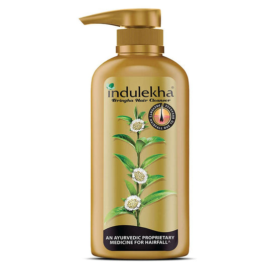 Indulekha Bringha Shampoo, Proprietary Ayurvedic Medicine For Hairfall, 580Ml & Bringha Shampoo, 200Ml