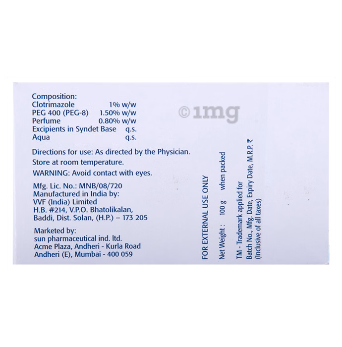 Abzorb Syndet Bar 100 gm for Fungal skin infections
