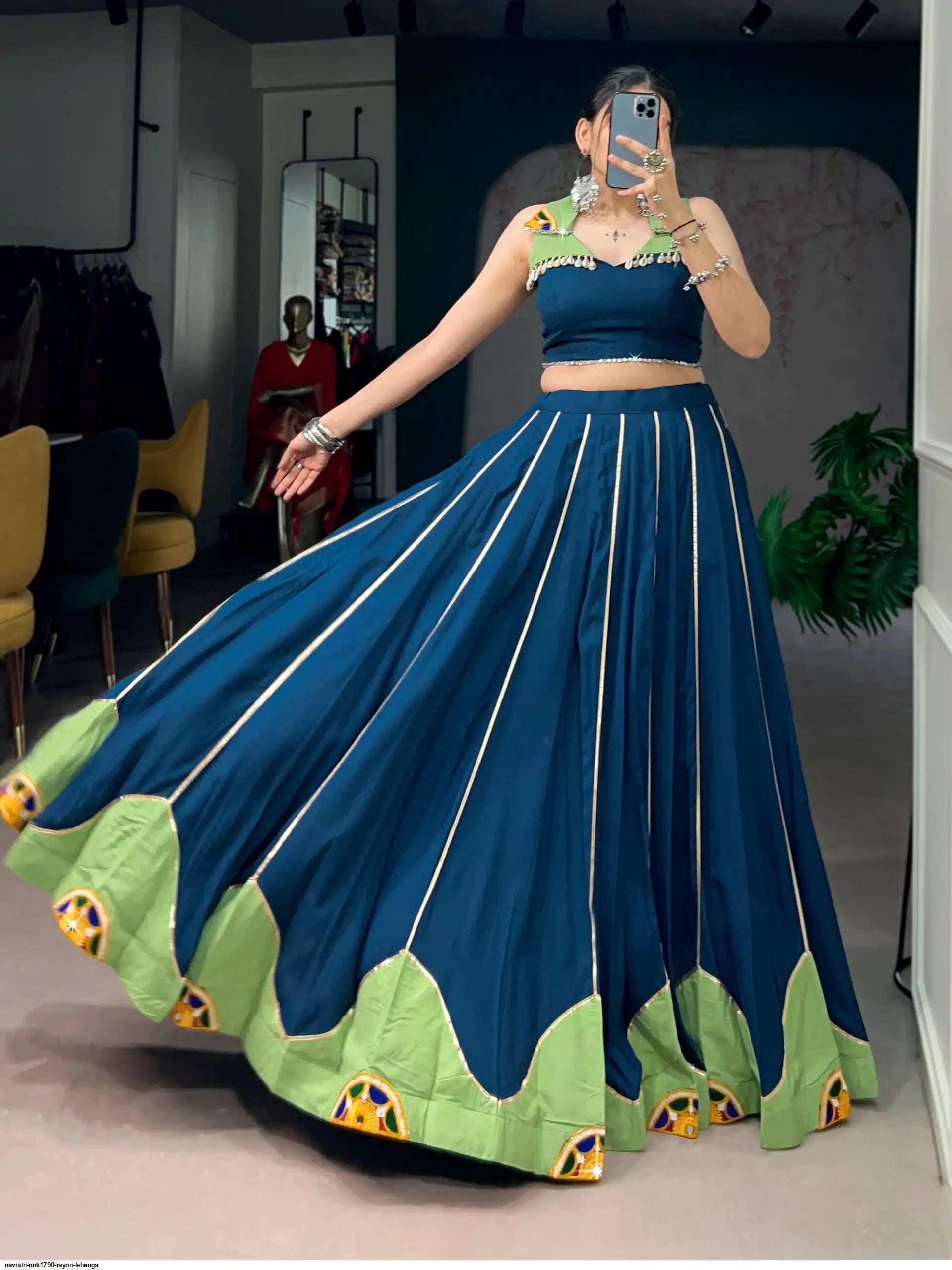NAVRATRI NNK1790 RAYON LEHENGA