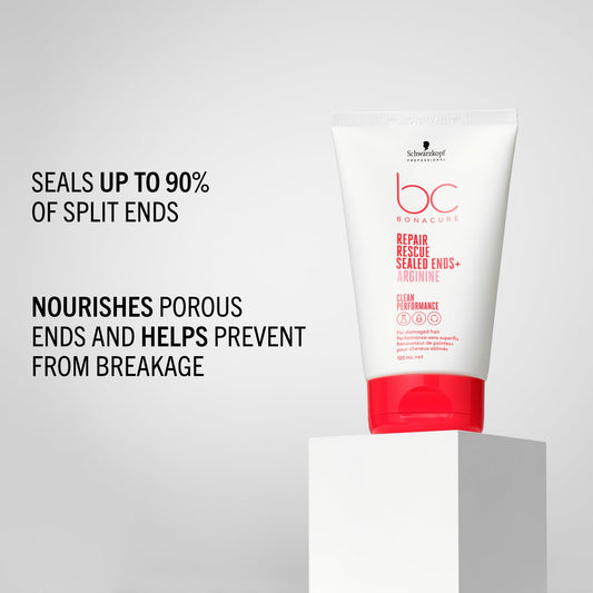 Schwarzkopf Professional Bonacure Repair Rescue Sealed Ends With Arginine For Preventing Split Ends, 100Ml - Liquid