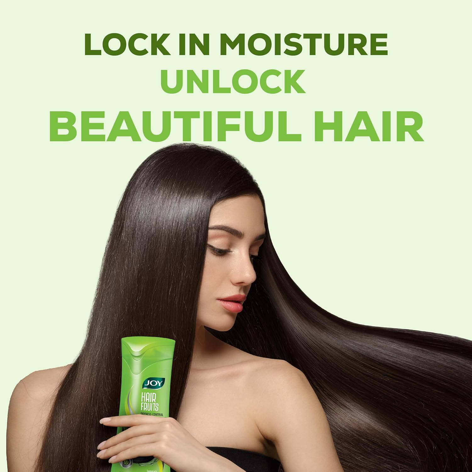 Joy Hair Fruits Hair Dryness Control Conditioning Shampoo Enriched with Lemon & Olives, 340 ml