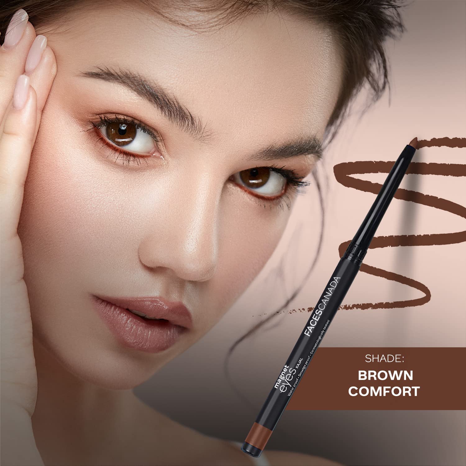 FACESCANADA Magneteyes Color Kajal - Brown Comfort 03, 0.30G