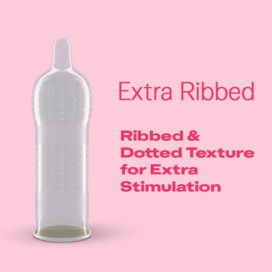 Durex Extra Ribbed Condoms for Men – 10 Count