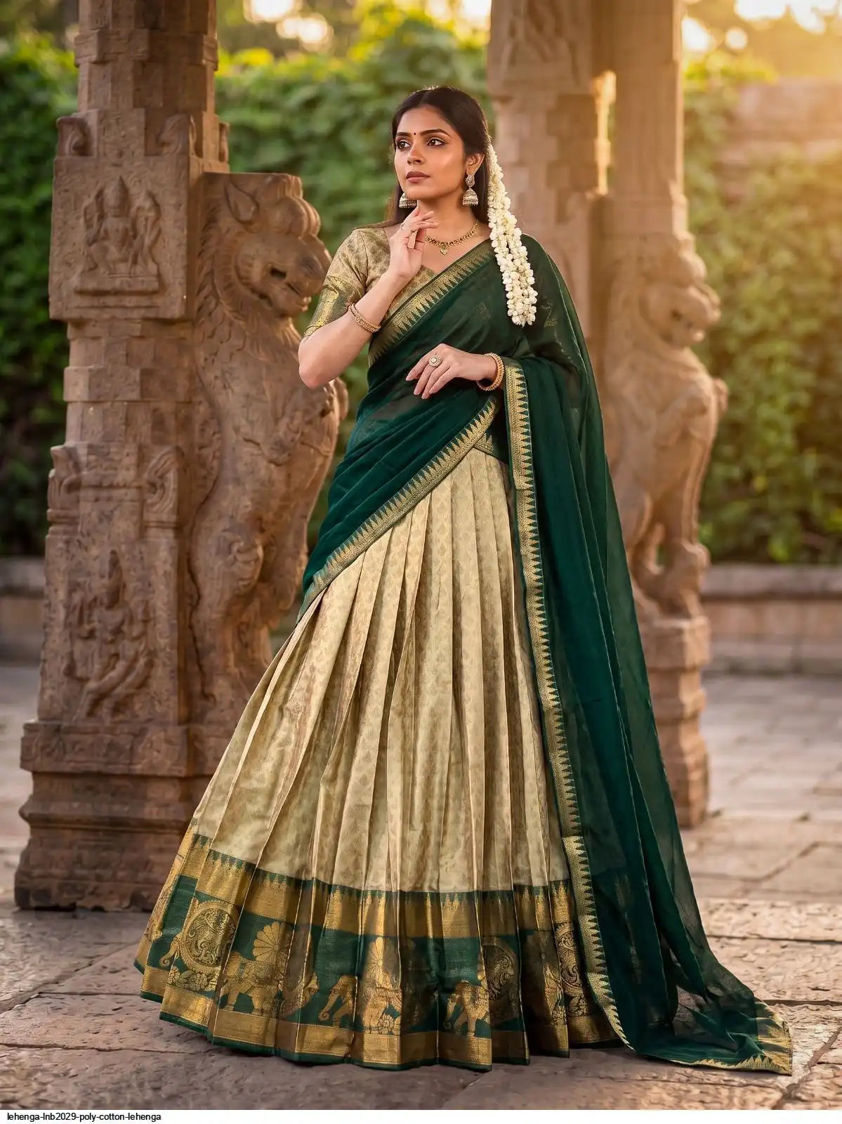 LEHENGA LNB2029 POLY COTTON LEHENGA