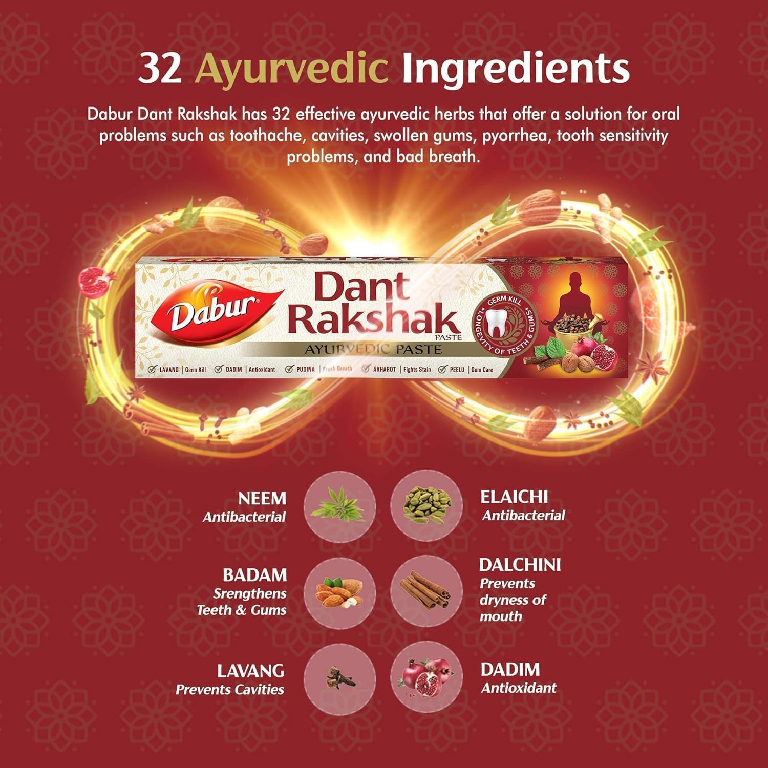Dabur Dant Rakshak Ayurvedic Toothpaste - 700g