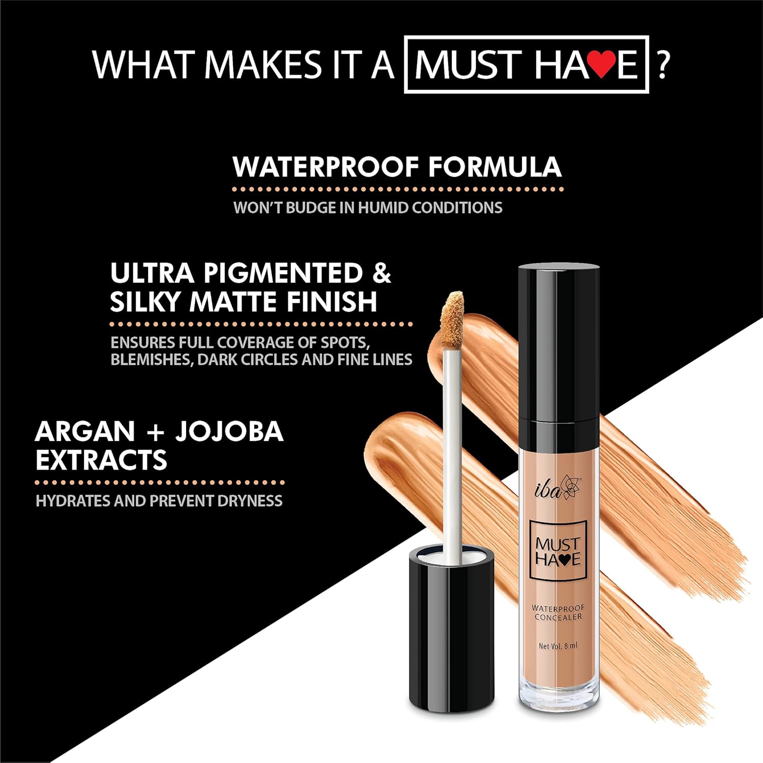 Iba Must Have Waterproof Concealer Matte Finish - Medium 8ml