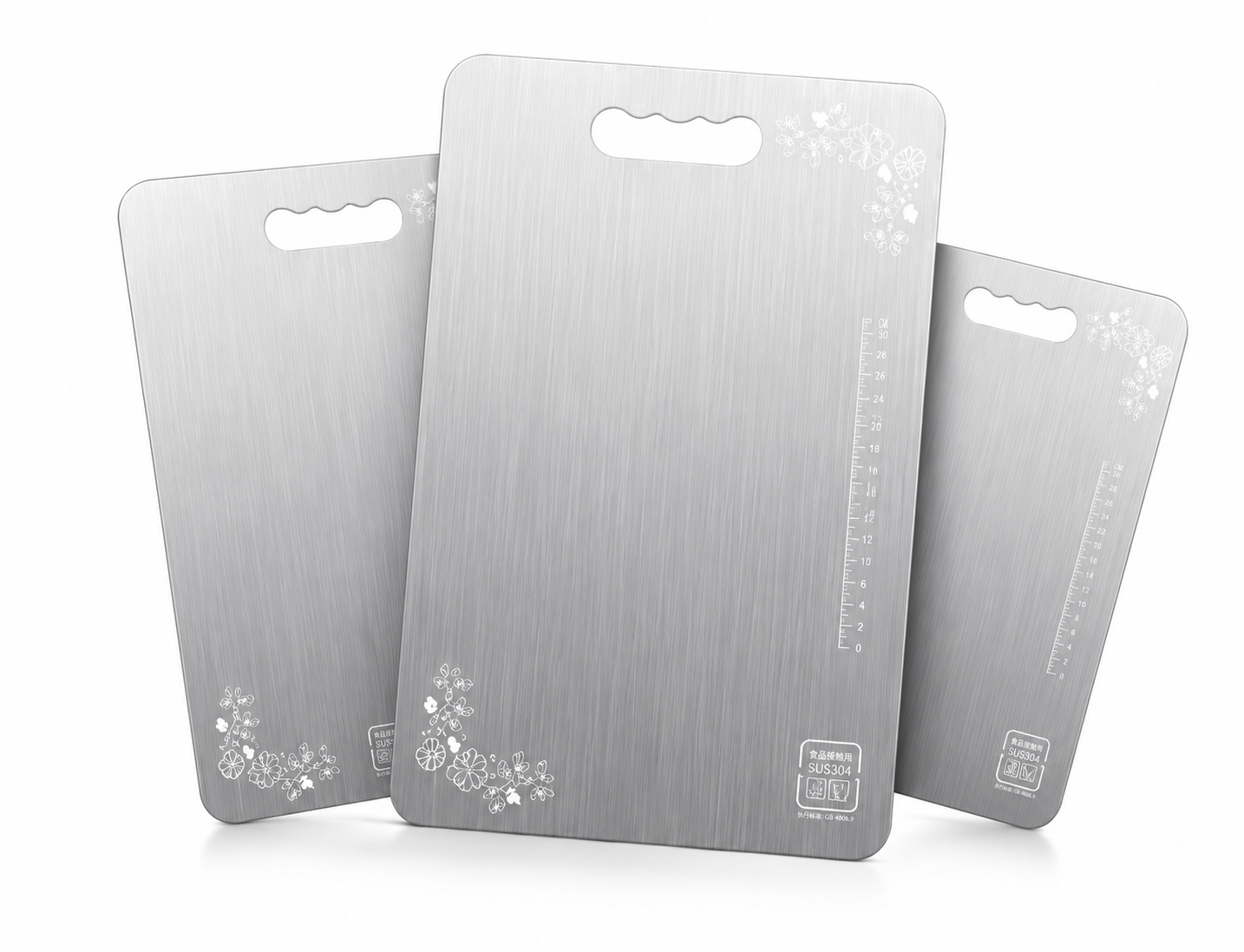 Premium Stainless Steel Chopping Board | Anti Slip Cutting Board for Vegetables, Fruits & Meat | Rust Resistant Metal Board | Easy Clean Kitchen Use