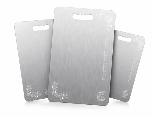 Premium Stainless Steel Chopping Board | Anti Slip Cutting Board for Vegetables, Fruits & Meat | Rust Resistant Metal Board | Easy Clean Kitchen Use