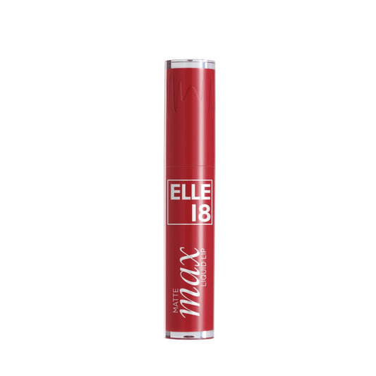Elle18 Matte Max Liquid Lipstick - Red Ribbon, for Smooth Lips, with Hyaluronic Acid & Vitamin E, Blur Matte Finish, Transferproof & Smudgeproof - 6ml