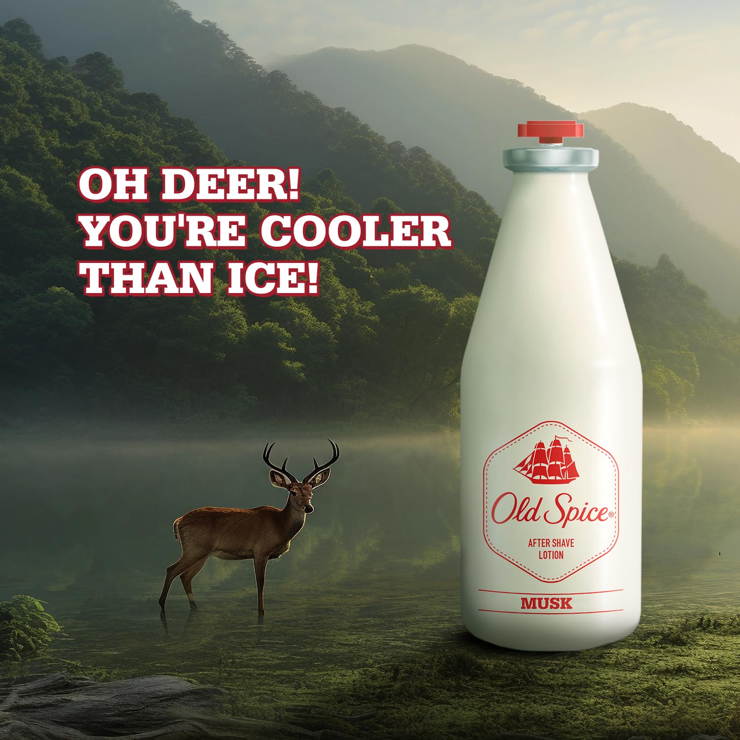 Old Spice ASL After Shave Lotion | Musk | Cool, Aromatic and Fresh | 100ml