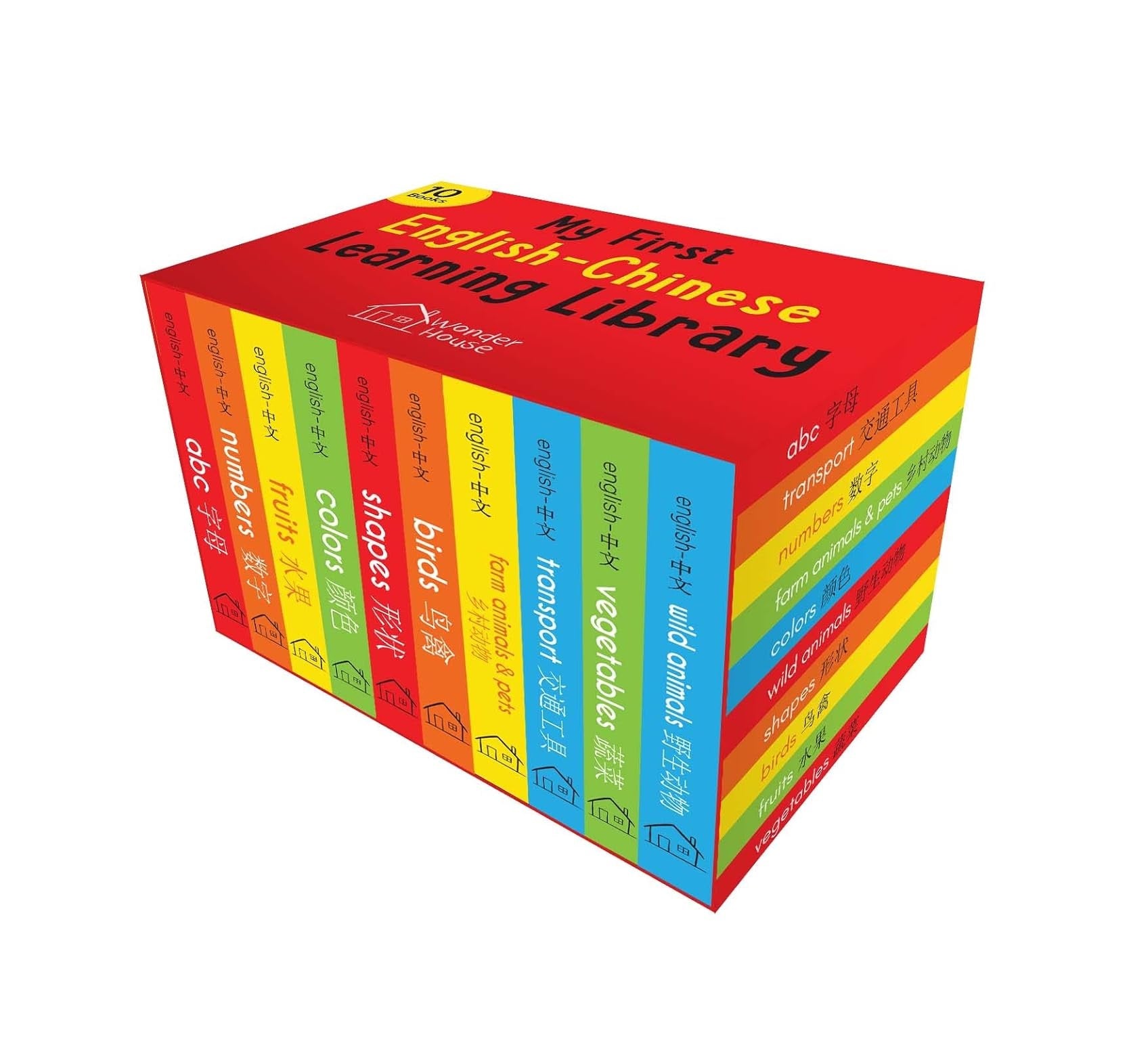 My First English-Chinese Learning Library : Bilingual Boxset of 10 Picture Board Books for Kids Board book