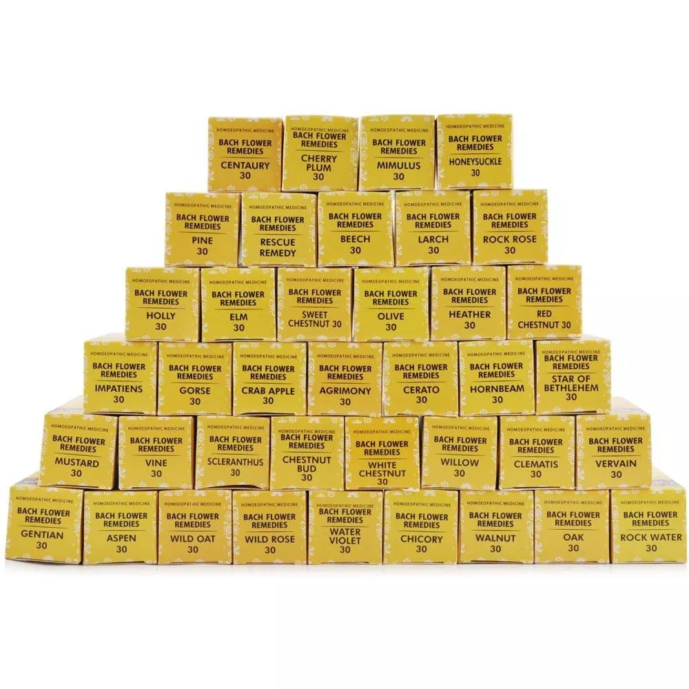 HOMOEOCART New Life Bach Flower Remedies Rescue Remedy Kit(Pack Of 40 Pcs X30Ml)