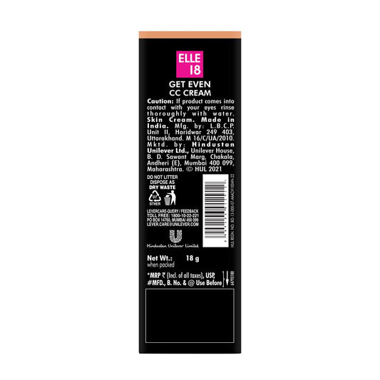 Elle18 GetEven CC Cream Bronze 18gm