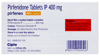 Pirfenex 400mg Tablet – 15 Tablets For Idiopathic pulmonary fibrosis