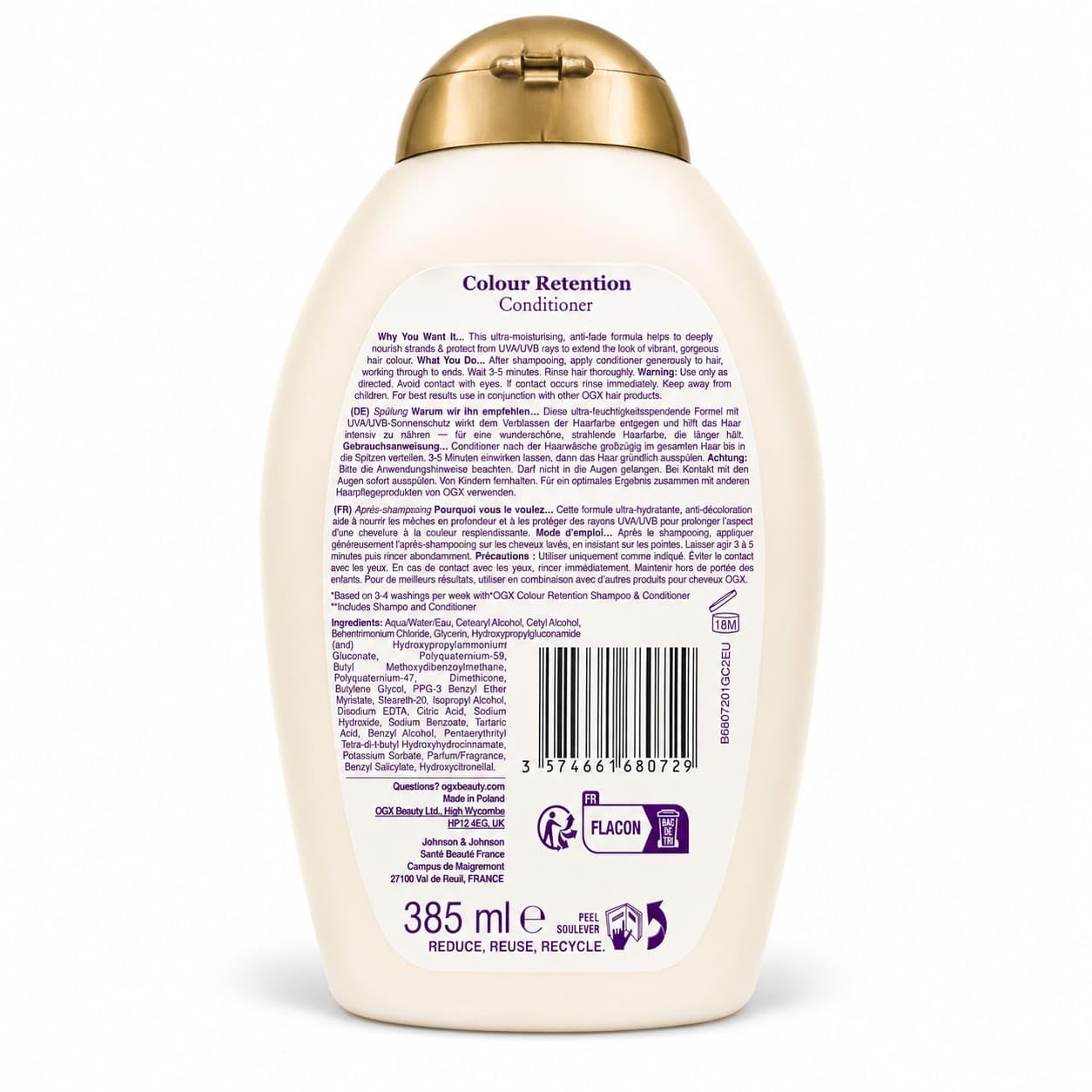OGX Colour Retention Conditioner for Colour Treated Hair, 385ml