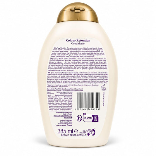 OGX Colour Retention Conditioner for Colour Treated Hair, 385ml