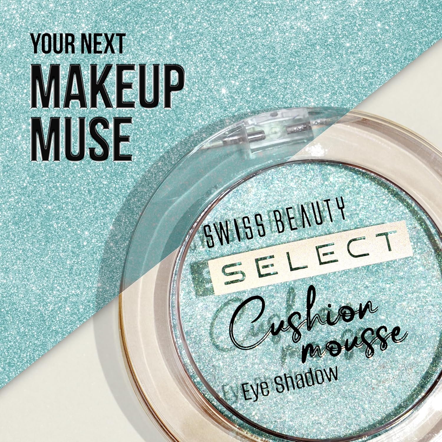 Swiss Beauty Select Cushion Mousse Eyeshadow | Highly Pigmented & Blendable Formula | Long-Lasting Eye Makeup with Vitamin E | Lightweight & Shimmer Finish | Shade- 2. Solar Flare, 2g
