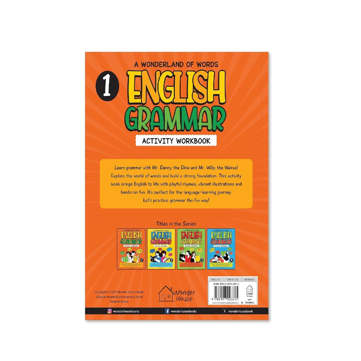 A Wonderland Of Words: English Grammar - Level 1 Activity Workbook Paperback