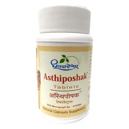 Dhootapapeshwar Asthiposhak Tablet 30 tablet for hair loss, cracked nails, Calcium deficiency
