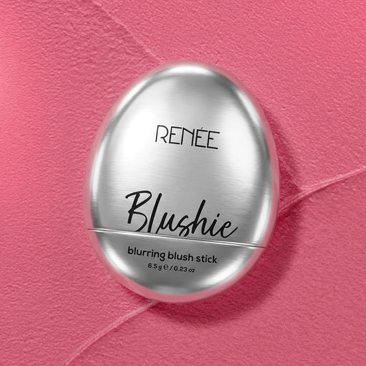 RENEE Blushie Blurring Blush Stick | Buildable Formula With Soft-Focus Matte Finish | Lightweight, Long-Lasting, Easily Blendable | With Hyaluronic Acid, Peptides & Vitamin E- Bubble Gum | 6.5g