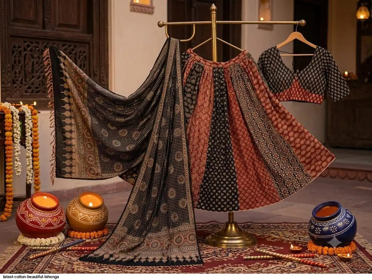 LATEST COTTON BEAUTIFUL LEHENGA