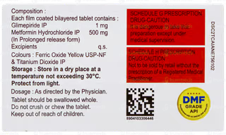 Glimestar-M1 Tablet PR – 10 Tablets for blood sugar levels