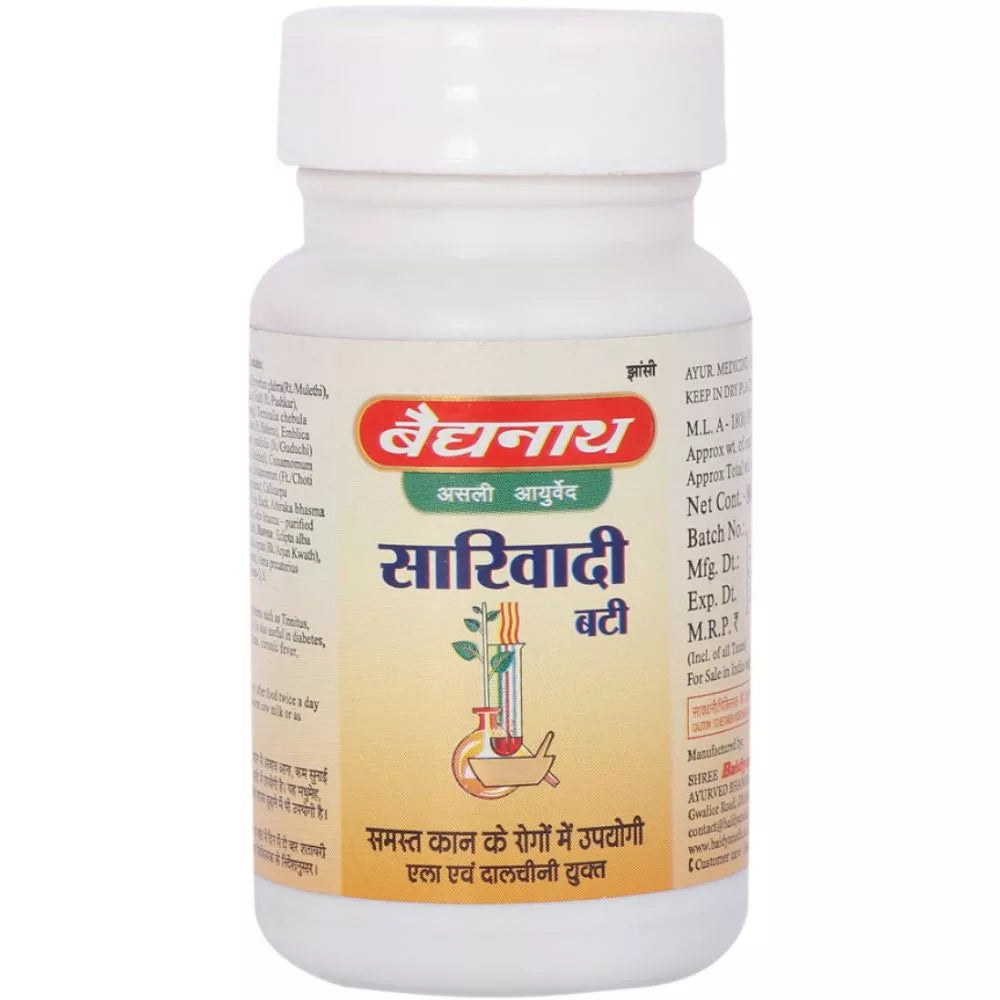 Baidyanath Sarivadi Vati (80tab) for hearing problems ear care