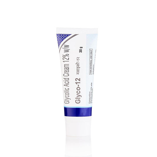 Glyco 12 (Glycolic Acid Cream 12% w/w) Cream 30gm for Pimple, Scars, Skin Care