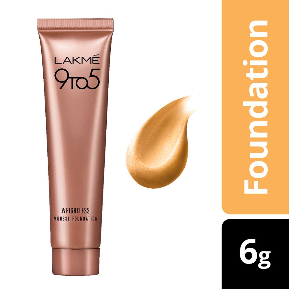 LAKMÉ 9 to 5 Weightless Mousse Foundation Mini|| Beige Vanilla|| Natural Matte Finish Cream Long Lasting Full Coverage Face Makeup|| 6 g