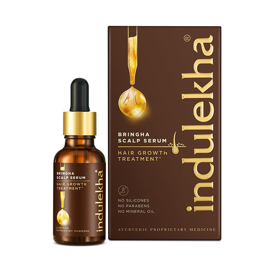 Indulekha Bringha Hair Growth Treatment Scalp Serum with Bringha, Rosemary and Amla for Hair Growth, 30 ml
