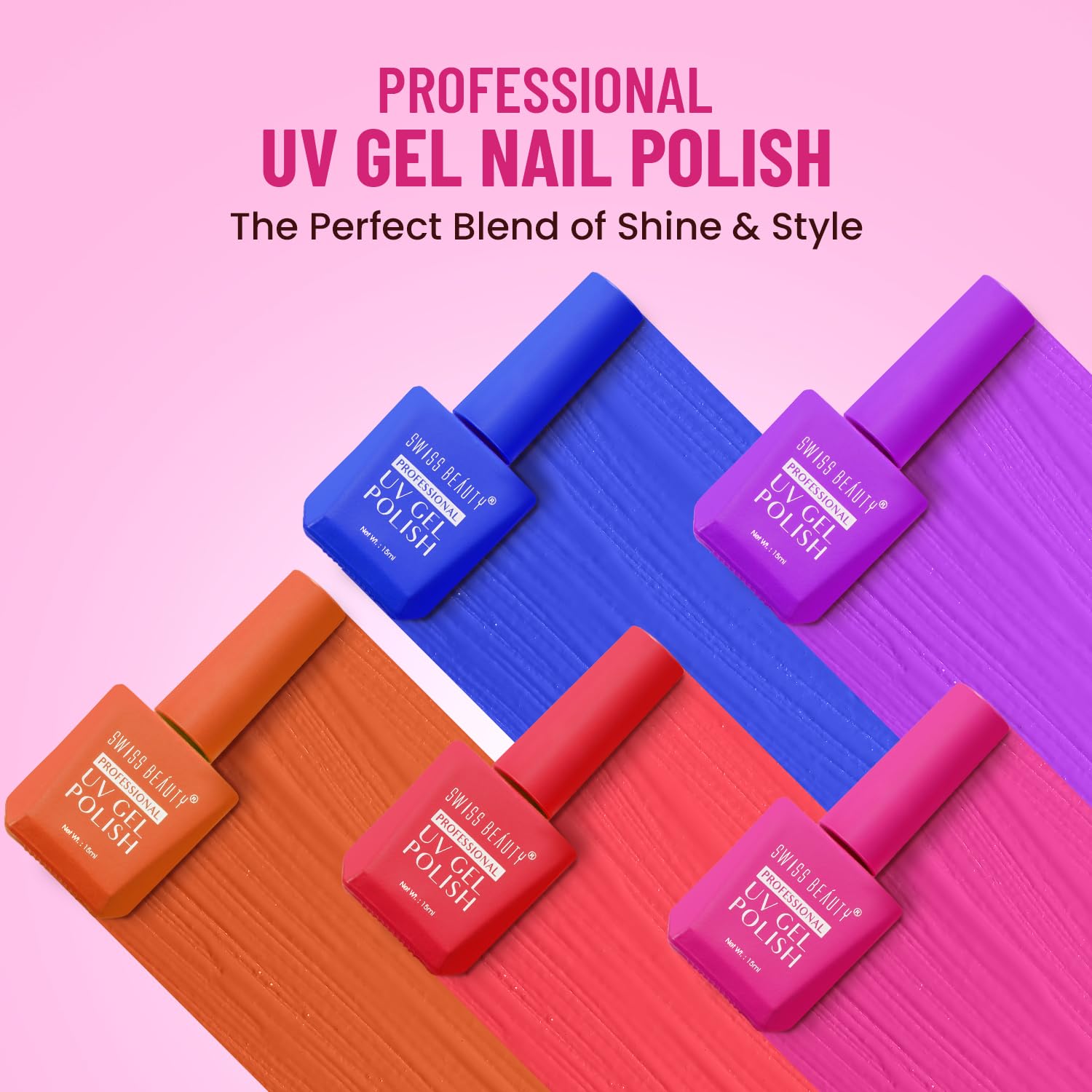 Swiss Beauty Professional Uv Gel Nail Polish, Matte Finish - (Shade-13, 15Ml)
