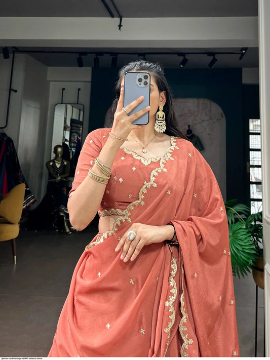 GLIMMER ROYALE LEHENGA LNB1441 MEHERVA CHINON 4