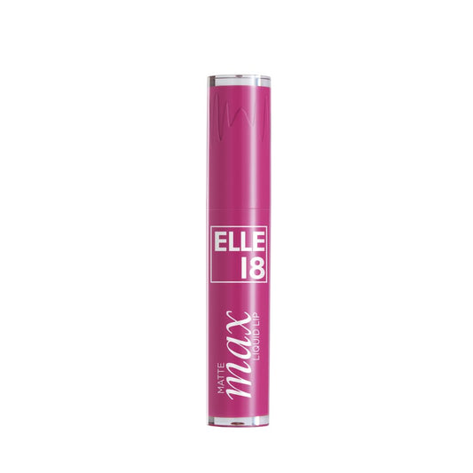 Elle18 Matte Max Liquid Lipstick - Pink Peony, for Smooth Lips, with Hyaluronic Acid & Vitamin E, Blur Matte Finish, Transferproof & Smudgeproof - 6ml
