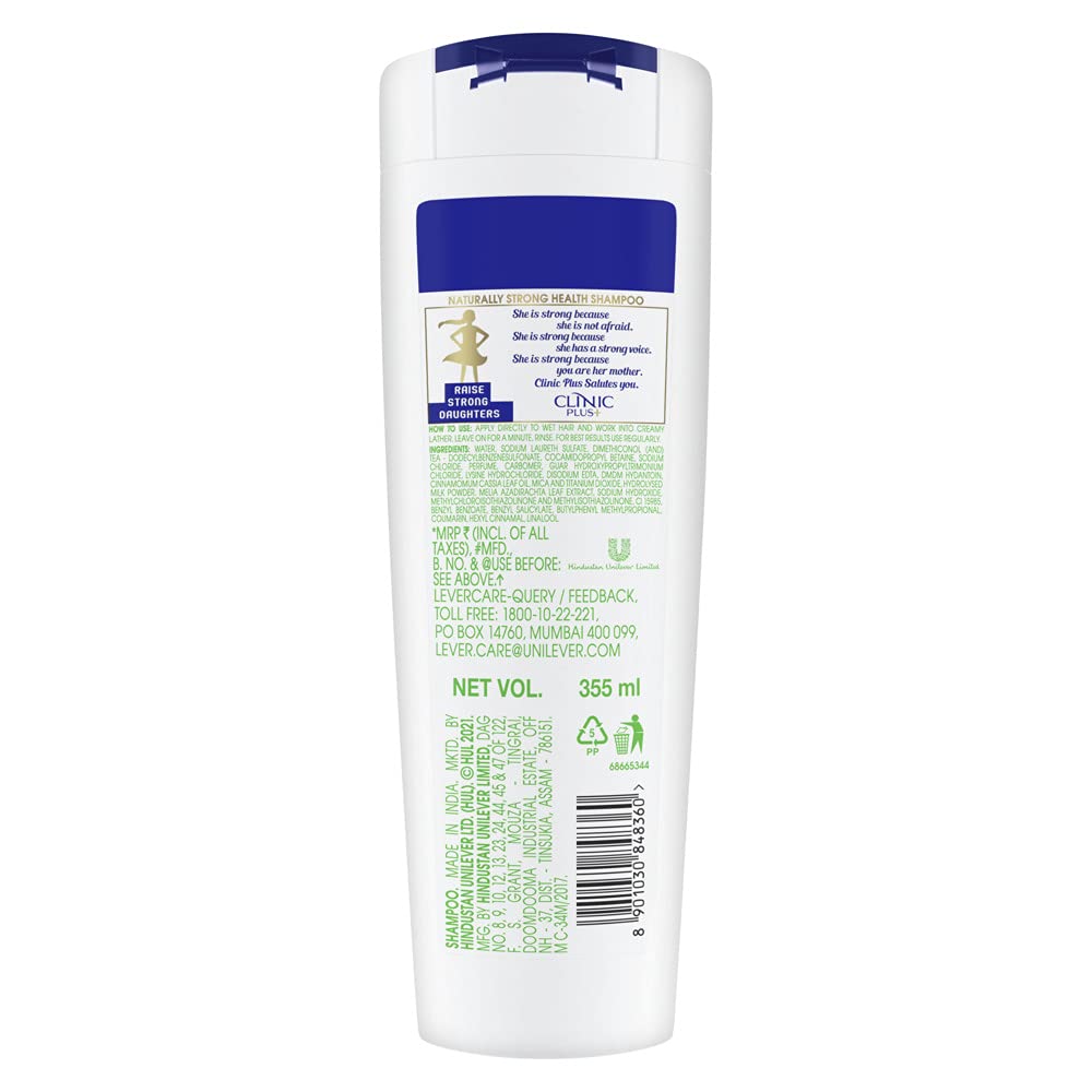 Clinic Plus Naturally Strong Health Shampoo with Herbal Extracts|| 355 ml