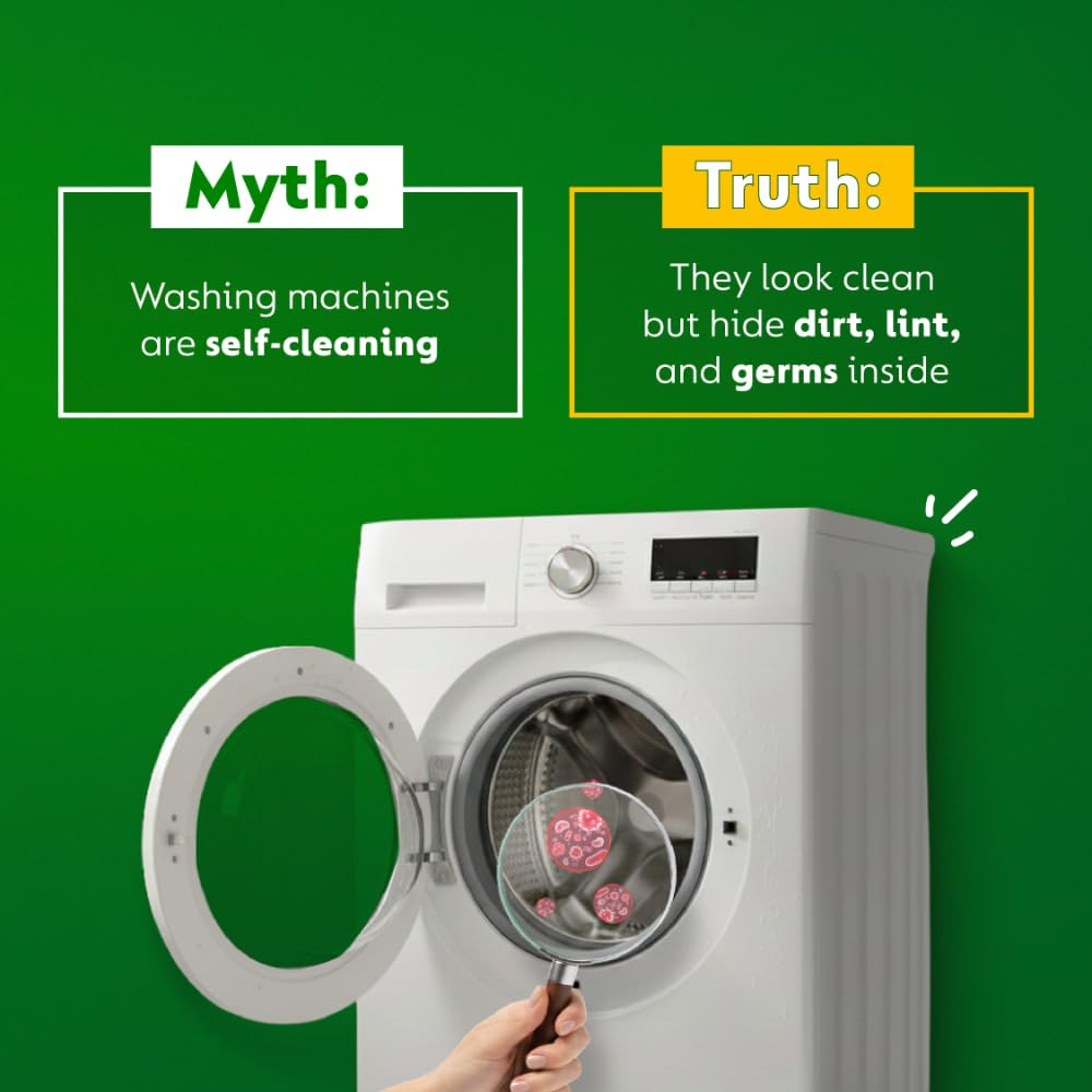 Dettol 5 in 1 Washing Machine Cleaner & Descaling Liquid for top load and front load| Lemon 250ml
