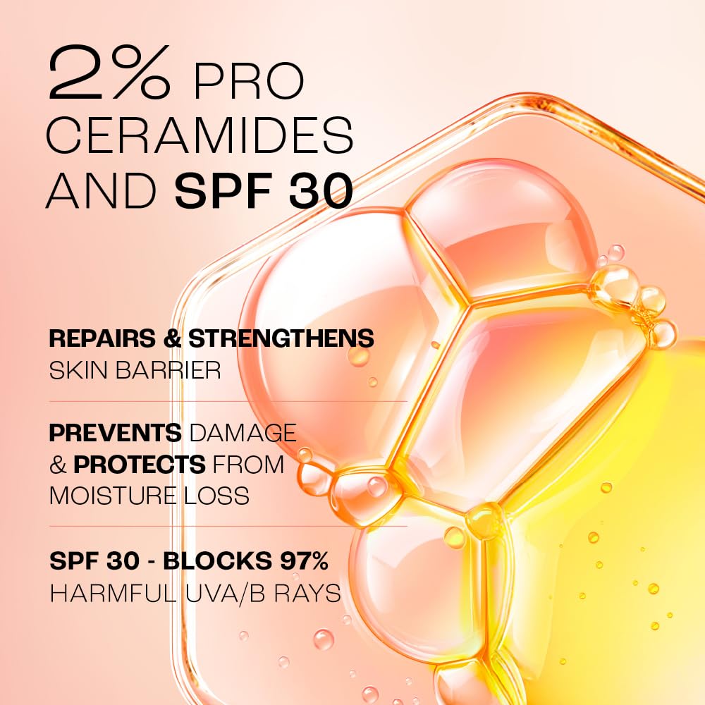 Lakme Peach Milk Moisturiser SPF 30 with 2% Pro-Ceramide | Daily UV Defense, Hydrating & Skin Barrier Repair Face Cream | Lightweight, For Dry, Normal, Oily & Sensitive 120ml