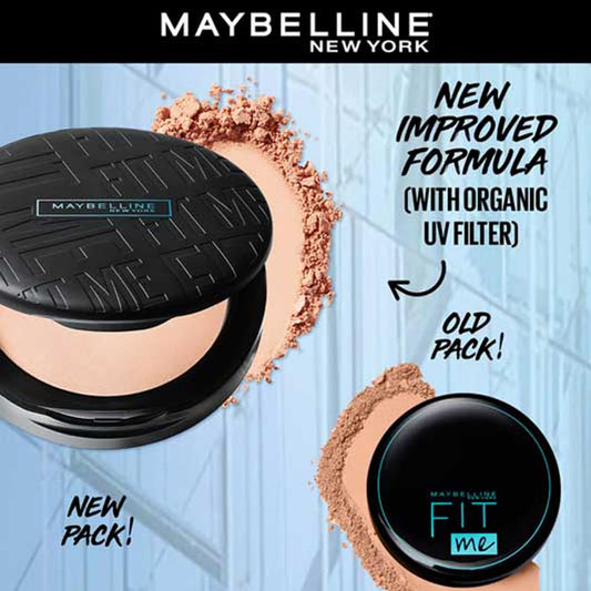 Maybelline New York Fit Me Compact Powder, Matte + Poreless Compact Powder, upto 16 hours of Oil Control with SPF 32 PA+++ and UV filters & ideal for normal to oily skin - 128 Warm Nude|6g