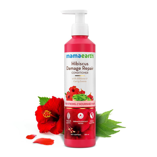 Mamaearth Hibiscus Damage Repair Conditioner With Hibiscus & Curry Leaves - 250 ml