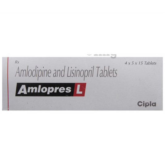 Amlopres L Tablet – 15 Tablets For Hypertension (high blood pressure)