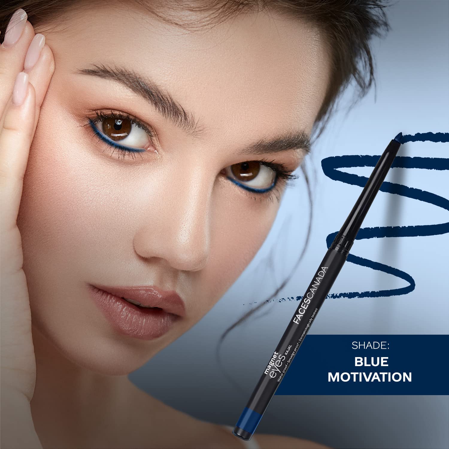 FACESCANADA Magneteyes Color Kajal - Blue Motivation 01, 0.30g