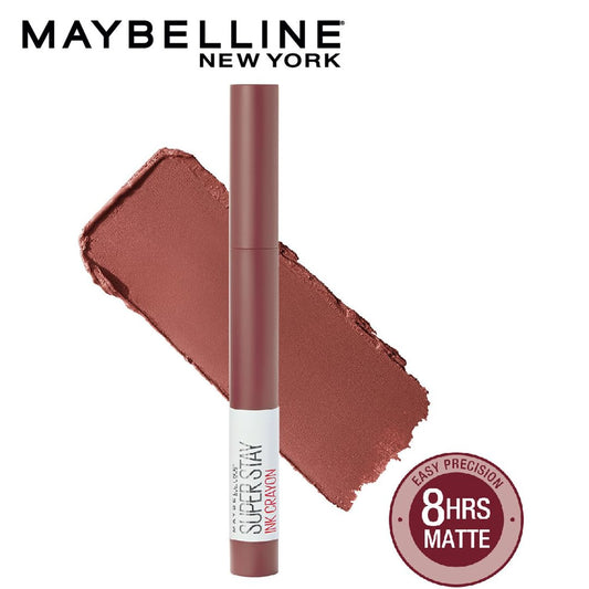 Maybelline New York Matte Ink Crayon Lipstick - 20 Enjoy the View, Matte Finish, Intense Colour, Long-lasting Up To 8 Hours. Maybelline New York Matte Ink Crayon Lipstick is Smudge Resistant | 1.2g