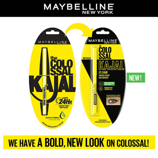 Maybelline New York Kajal, Black, Matte Finish