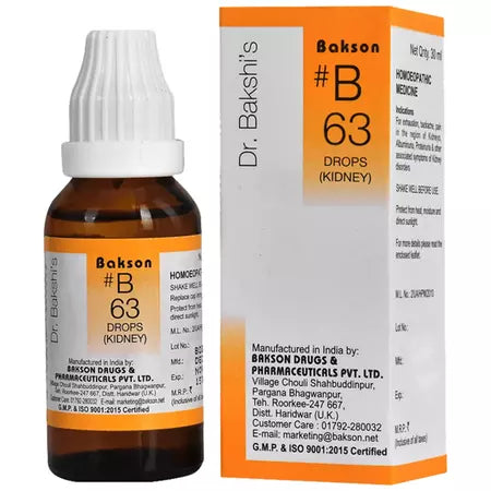 Bakson's Homeopathy B63 Drops - 30 ml