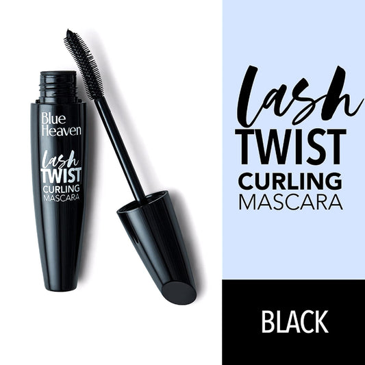Blue Heaven Lash Twist Curling Mascara for Women | Waterproof, Smudge Proof & Long Lasting | Quick Dry, No Clumping | Intense Black Volumizing & Curling Mascara | 12ml